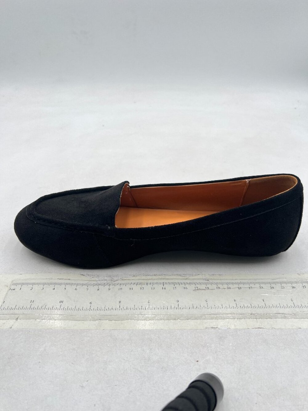 FSJ Black Round Toe Moccasins Slip on Flat Slipper Soft Sole Loafer Daily Shoes